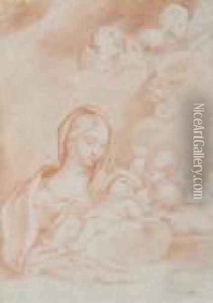 Maria Med Jesusbarnet Oil Painting - Guido Reni