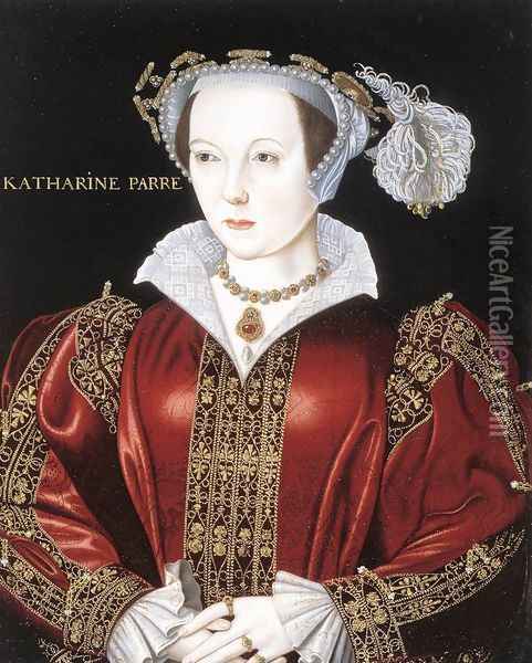 Portrait of Catherine Parr c. 1545 Oil Painting - English Unknown Masters