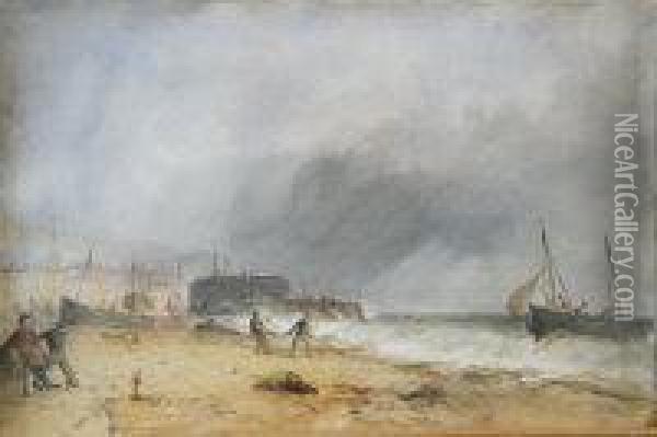 Coming Ashore Oil Painting - Edward Tucker