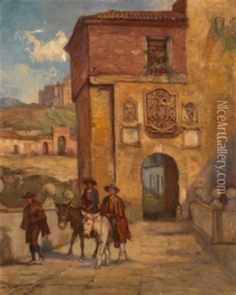 Toledo Oil Painting - Emilio Poy Dalmau