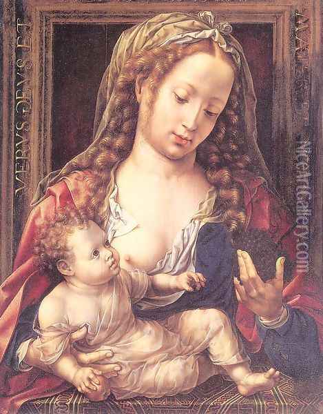 Madonna and Child 1530 Oil Painting - Jan Mabuse