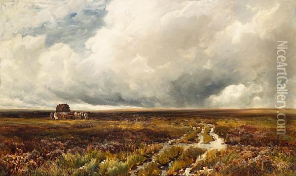 Across The Moors Oil Painting - Edmund Morison Wimperis