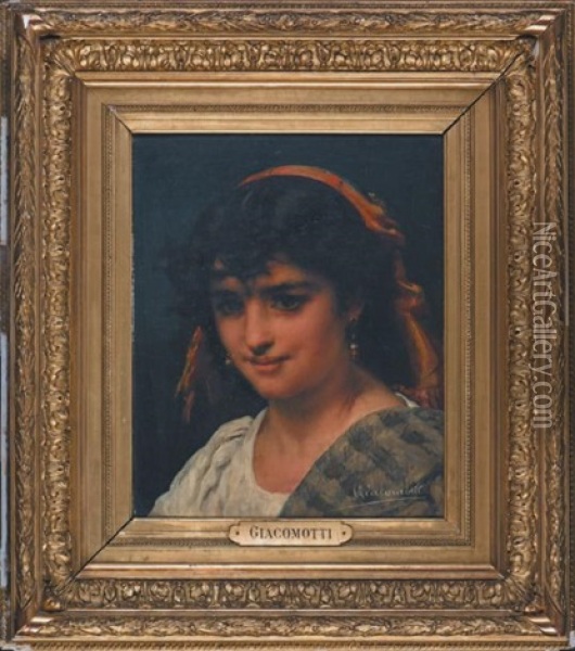 Portrait D'italienne Oil Painting - Felix Henri Giacomotti