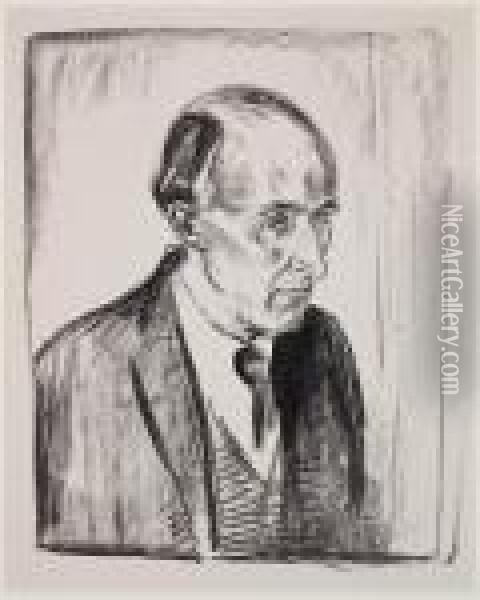 Munch Und Director Ludvig Didrichsen Oil Painting - Edvard Munch