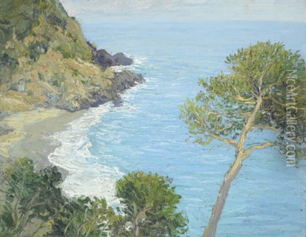 California Coastal Landscape Oil Painting - William Henry Price