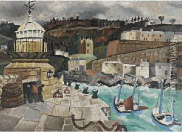 St Ives, Cornwall Oil Painting - Christopher Wood