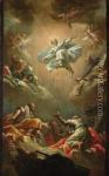 The Transfiguration Oil Painting - Gaspare Diziani