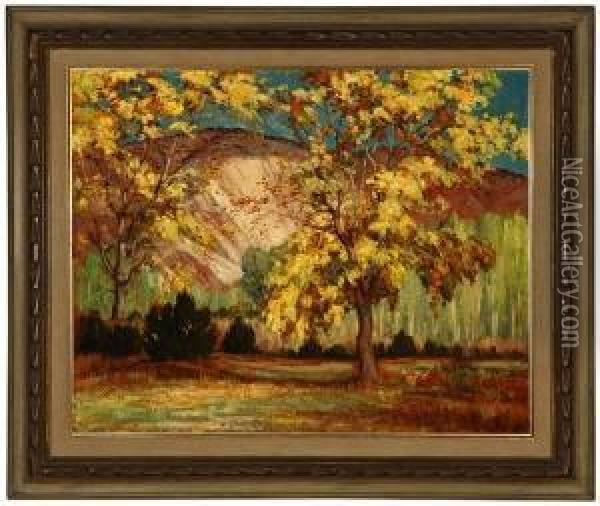 Autumn Oil Painting - Carlos Vierra