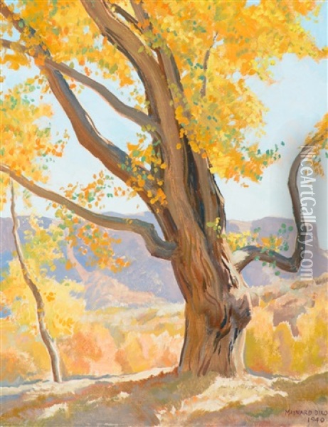 October Morning Oil Painting - Maynard Dixon