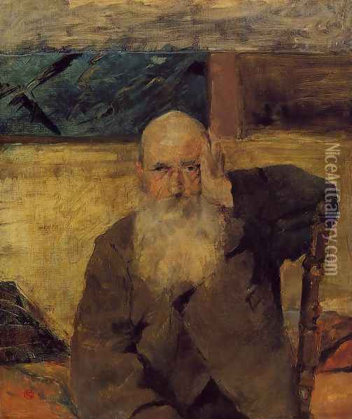Old Man At Celeyran Oil Painting - Henri De Toulouse-Lautrec