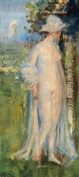 Nude Oil Painting - Emanuel Phillips Fox