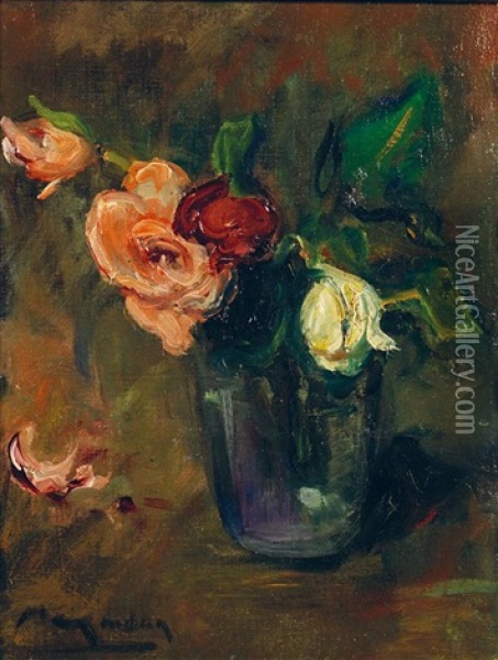 Bouquet De Fleurs Oil Painting - Henri Charles Manguin
