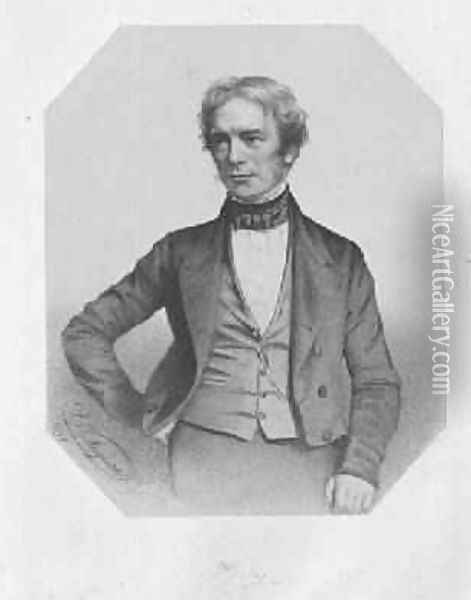 Michael Faraday 1791-1867 1851 Oil Painting - Thomas Herbert Maguire