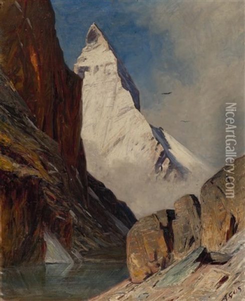 Cervin Oil Painting - Albert Henri John Gos