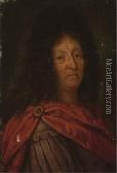 Portrait Of A Louis Xiv Oil Painting - Hyacinthe Rigaud