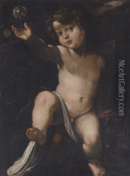 A Vanitas: Homo Bulla Est Oil Painting - Luigi Miradori