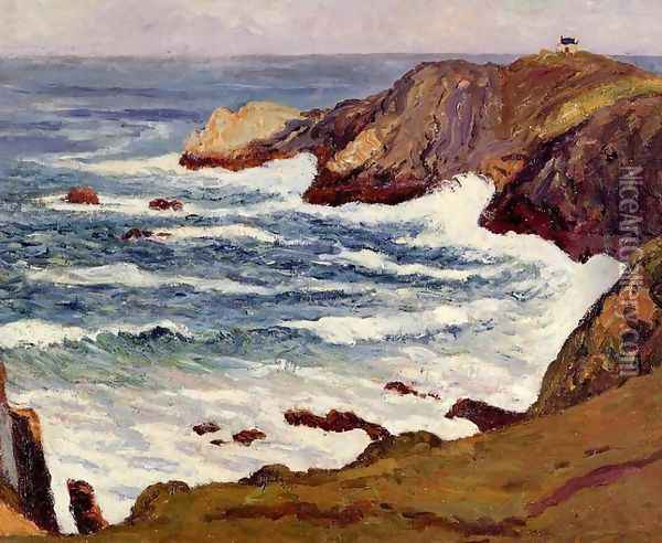 The Cove at Cape Suzon Oil Painting - Maxime Maufra