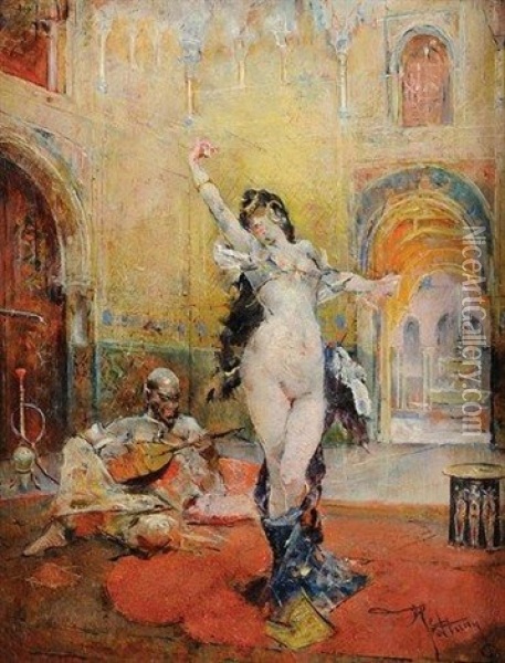 La Danseuse Orientale Oil Painting - Mariano Jose Maria Bernardo Fortuny y Carbo