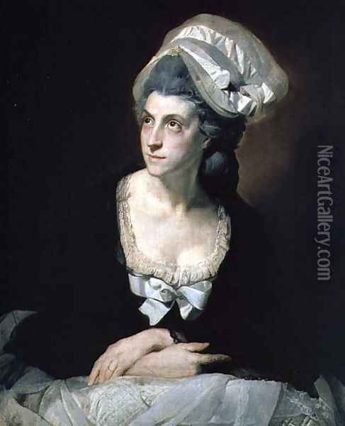 Portrait of Mary Thomas, the Artist's Wife Oil Painting - Johann Zoffany
