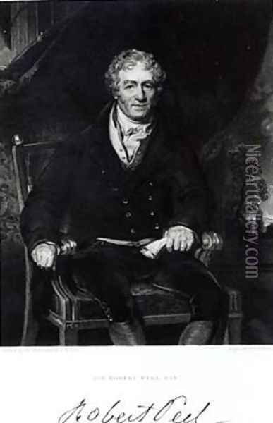 Portrait of Sir Robert Peel 1788-1850 Oil Painting - Sir Thomas Lawrence