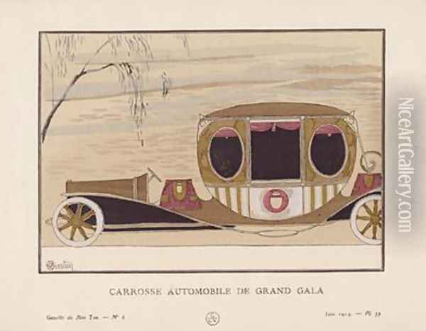 Carrosse Automobile de Grand Gala Oil Painting - Charles Martin