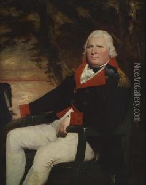 Three-quarter Length Portrait Of Governor Henry Hamilton Oil Painting - Sir Henry Raeburn