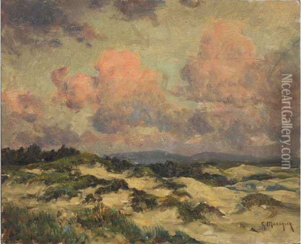 Dunes Oil Painting - Georges Philibert Charles Marionez