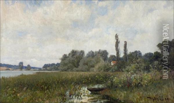 Ruuhirannalla. Oil Painting - Wilhelm Behm