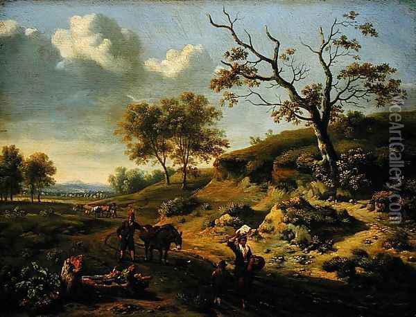 Landscape, 1659 Oil Painting - Jan Wynants
