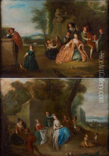Scenes Galantes Oil Painting - Jean-Baptiste Joseph Pater