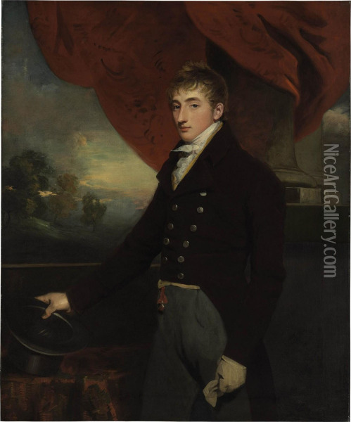 Portrait Of James Wedderburn Oil Painting - John Hoppner