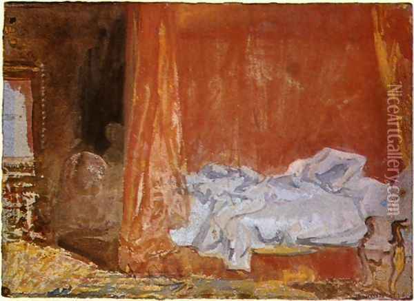 A bedroom Oil Painting - Joseph Mallord William Turner