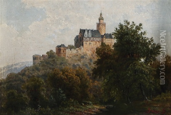 Il Castello Oil Painting - Pietro Sassi