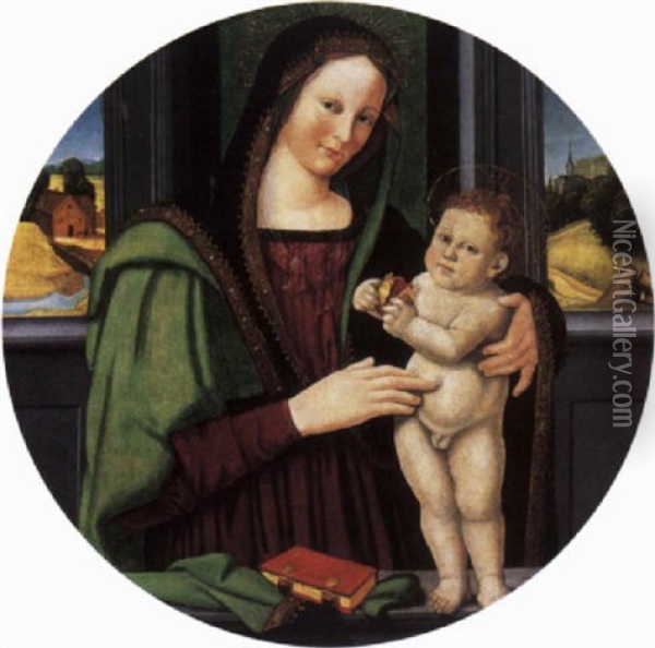 The Madonna And Child Oil Painting - Biagio d'Antonio Tucci