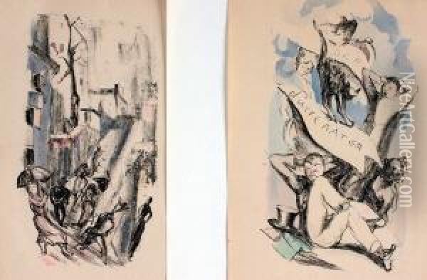 Karikaturen Oil Painting - Rudolf Grossmann