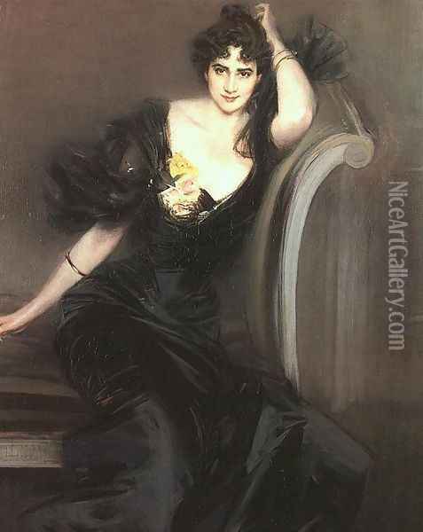 Lady Colin Campbell 1897 Oil Painting - Giovanni Boldini