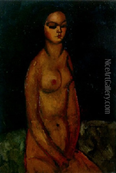 Nudo Seduto Oil Painting - Amedeo Modigliani