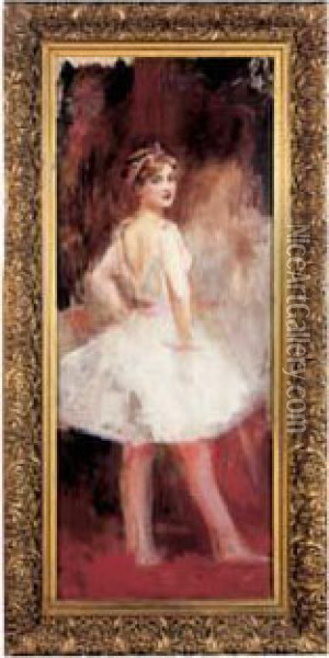 Portrait De Ballerine Oil Painting - Leon Francois Comerre