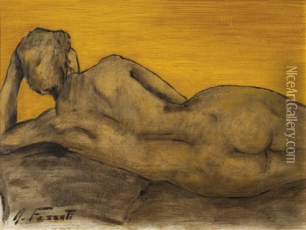Desnudo Oil Painting - Agostino Fossati