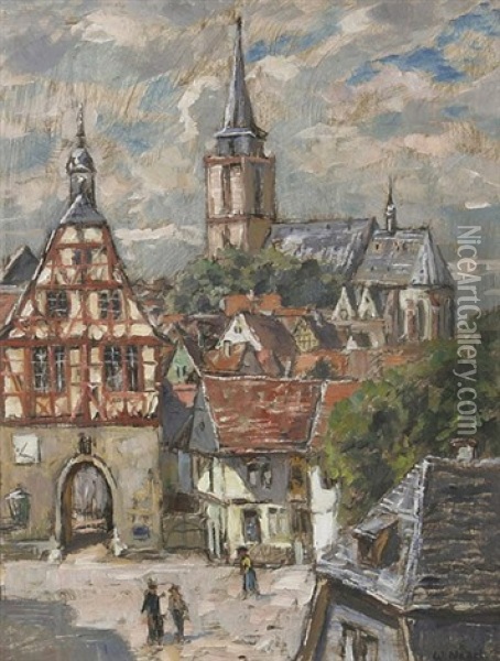 Oberursel Im Taunus Oil Painting - Wilhelm Nagel