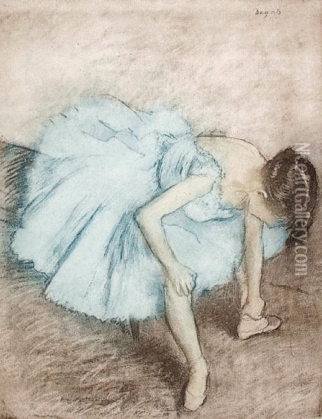 Balletuse Oil Painting - Edgar Degas