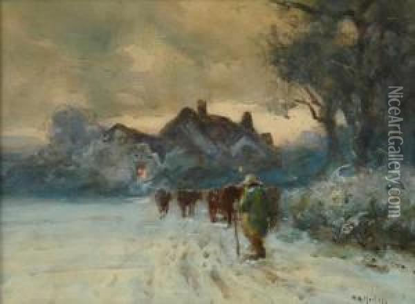 Going Home Oil Painting - Thomas William Morley