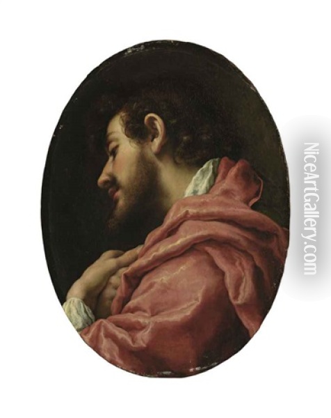 Saint Julian Oil Painting - Carlo Dolci