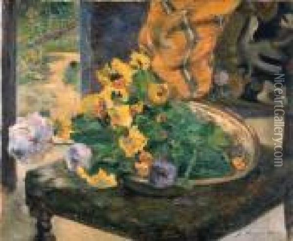 Pour Faire Un Bouquet Oil Painting - Paul Gauguin