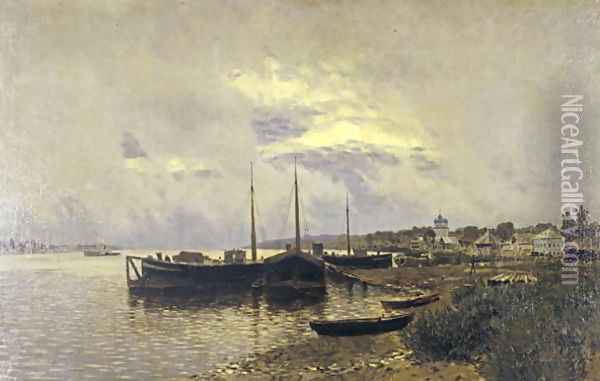 After Rain in Ples, 1889 Oil Painting - Isaak Ilyich Levitan