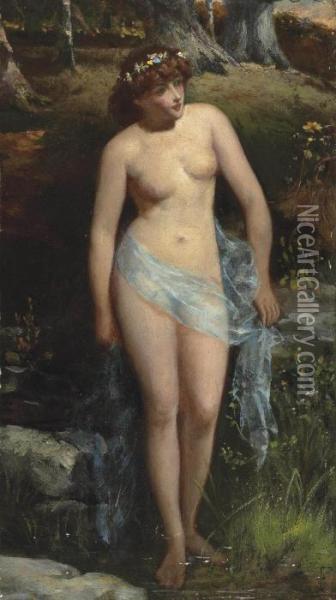 The Nymph Disturbed Oil Painting - John Anster Fitzgerald