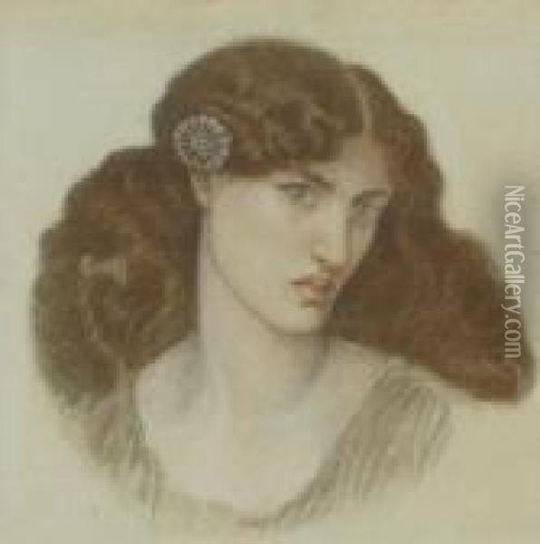 Mariana Oil Painting - Dante Gabriel Rossetti