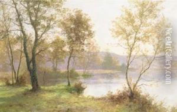 An Autumn Landscape Oil Painting - Albert Gabriel Rigolot