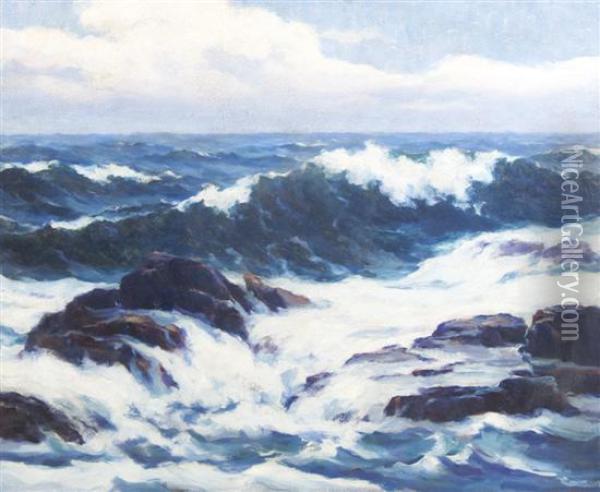 Clearing After Storm Oil Painting - Louis Isak Napoleon Jensen
