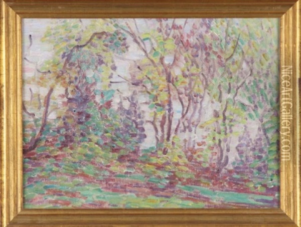 Woods Oil Painting - Maude Drein Bryant